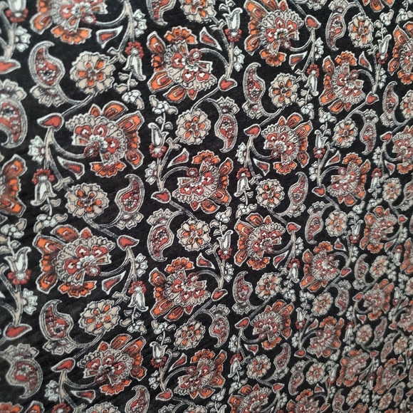 NWT Boden Black & Rust Floral Pattern Dress Women's Size 20-22 - Picture 6 of 10